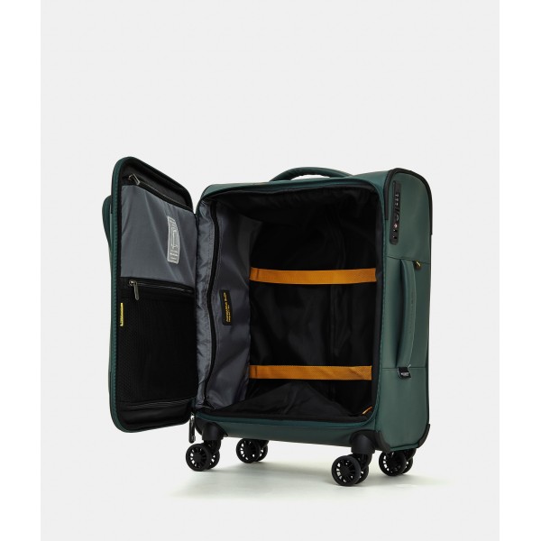 Βαλίτσα Καμπίνας Μαλακή Mandarina Duck Eco Coated Soft Trolley 55x40x20cm Deep Green