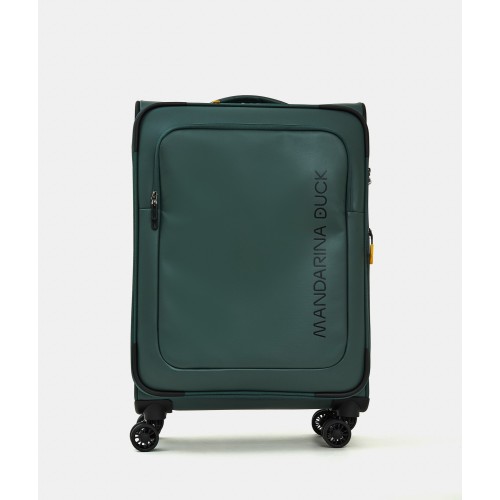 Βαλίτσα Μεσαία Μαλακή Επεκτεινόμενη Mandarina Duck Eco Coated Soft Trolley 67x43x26/29cm Deep Green