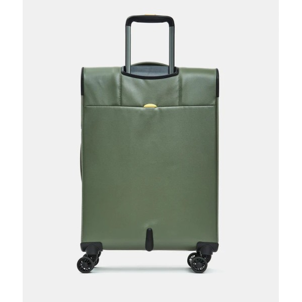 Βαλίτσα Μεσαία Επεκτεινόμενη Mandarina Duck Coated Soft Trolley P10OSV03 Spinner 67cm Pine Green