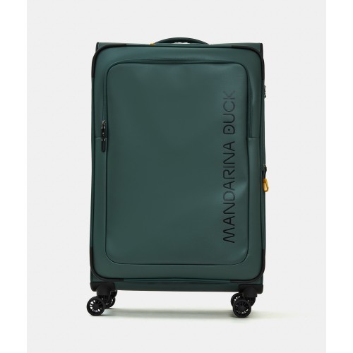 Βαλίτσα Μεγάλη Μαλακή Επεκτεινόμενη Mandarina Duck Eco Coated Soft P10OSV04 78x47x27.5/32 Deep Green