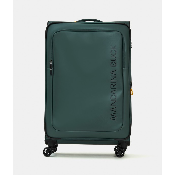 Βαλίτσα Μεγάλη Μαλακή Επεκτεινόμενη Mandarina Duck Eco Coated Soft P10OSV04 78x47x27.5/32 Deep Green
