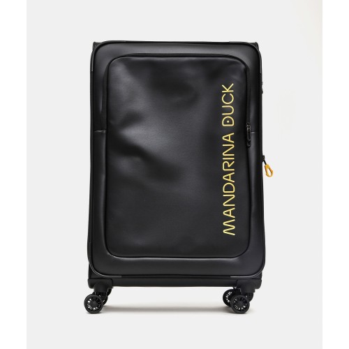 Βαλίτσα Μεγάλη Μαλακή Επεκτεινόμενη Mandarina Duck Eco Coated Soft Trolley 78x48x27.5/32cm Black