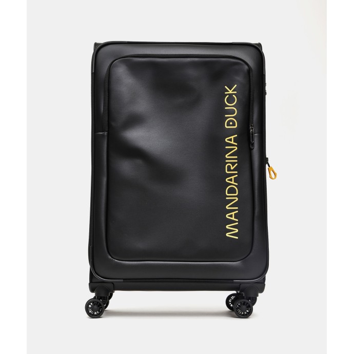 Βαλίτσα Μεγάλη Μαλακή Επεκτεινόμενη Mandarina Duck Eco Coated Soft Trolley 78x48x27.5/32cm Black