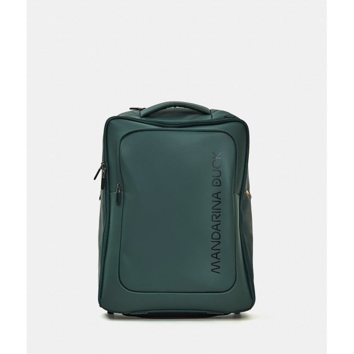 Σακίδιο Πλάτης Καμπίνας-Τροχήλατο Mandarina Duck Eco Coated Soft Trolley Backpack Deep Green