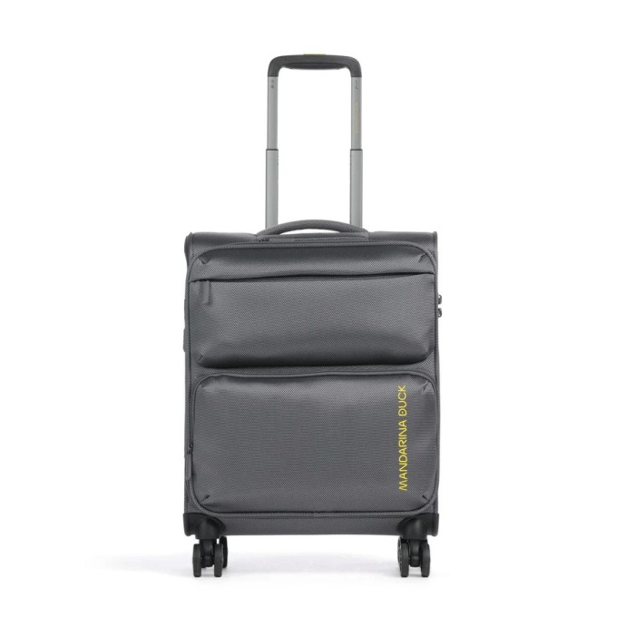 Mandarina Duck Zephyr Soft Trolley Βαλίτσα Καμπίνας Μαλακή Sp 55cm P10OTV01 Graphite