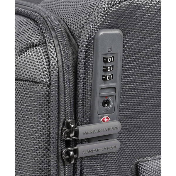 Mandarina Duck Zephyr Soft Trolley Βαλίτσα Καμπίνας Μαλακή Sp 55cm P10OTV01 Graphite