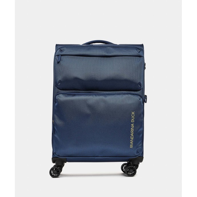 Βαλίτσα Μεσαία Μαλακή Επεκτεινόμενη Mandarina Duck Zephyr Soft Trolley P10OTV01 67cm Dress Blue