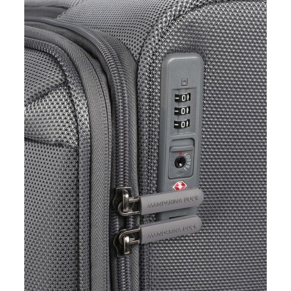 Βαλίτσα Μεγάλη Μαλακή Επεκτεινόμενη Mandarina Duck Zephyr Soft Trolley 78x47x27.5/31cm Graphite
