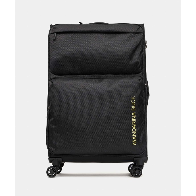 Βαλίτσα Μεγάλη Επεκτεινόμενη Μαλακή Mandarina Duck Zephyr P10OTV04 Spinner 78cm Black ΒΑΛΙΤΣΕΣ & ΣΑΚΟΙ ΤΑΞΙΔΙΟΥ