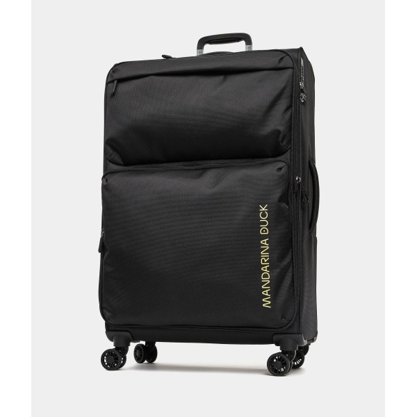 Βαλίτσα Μεγάλη Επεκτεινόμενη Μαλακή Mandarina Duck Zephyr P10OTV04 Spinner 78cm Black ΒΑΛΙΤΣΕΣ & ΣΑΚΟΙ ΤΑΞΙΔΙΟΥ