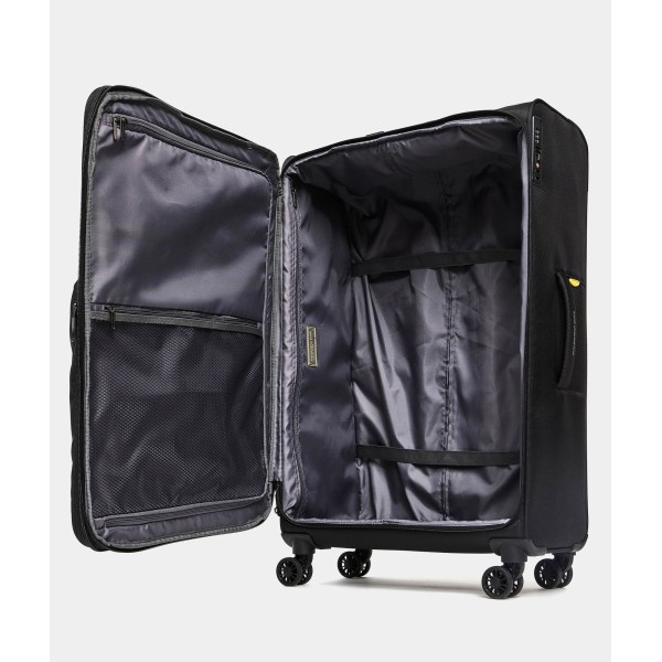 Βαλίτσα Μεγάλη Επεκτεινόμενη Μαλακή Mandarina Duck Zephyr P10OTV04 Spinner 78cm Black ΒΑΛΙΤΣΕΣ & ΣΑΚΟΙ ΤΑΞΙΔΙΟΥ
