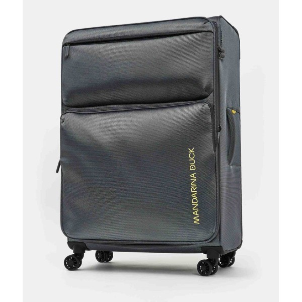 Βαλίτσα Μεγάλη Επεκτεινόμενη Μαλακή Mandarina Duck Zephyr P10OTV05-29U Spinner 83cm Graphite