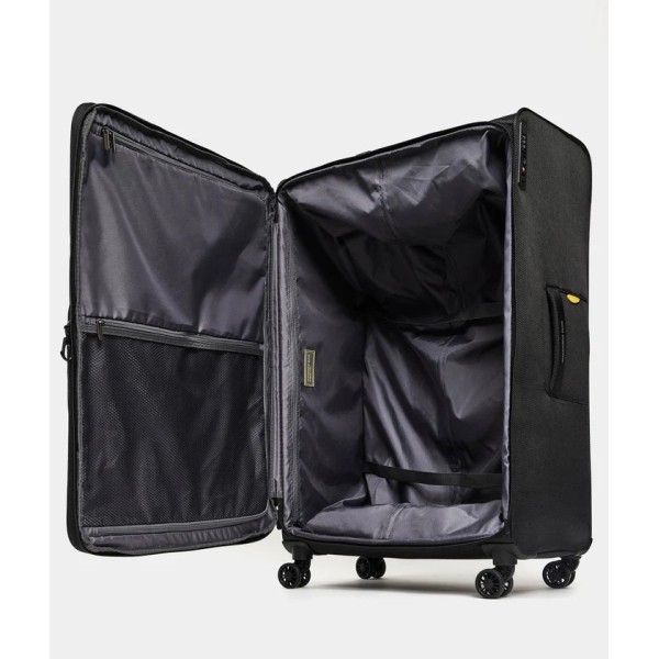 Βαλίτσα Μεγάλη Επεκτεινόμενη Μαλακή Mandarina Duck Zephyr P10OTV05-651 Spinner 83cm Black