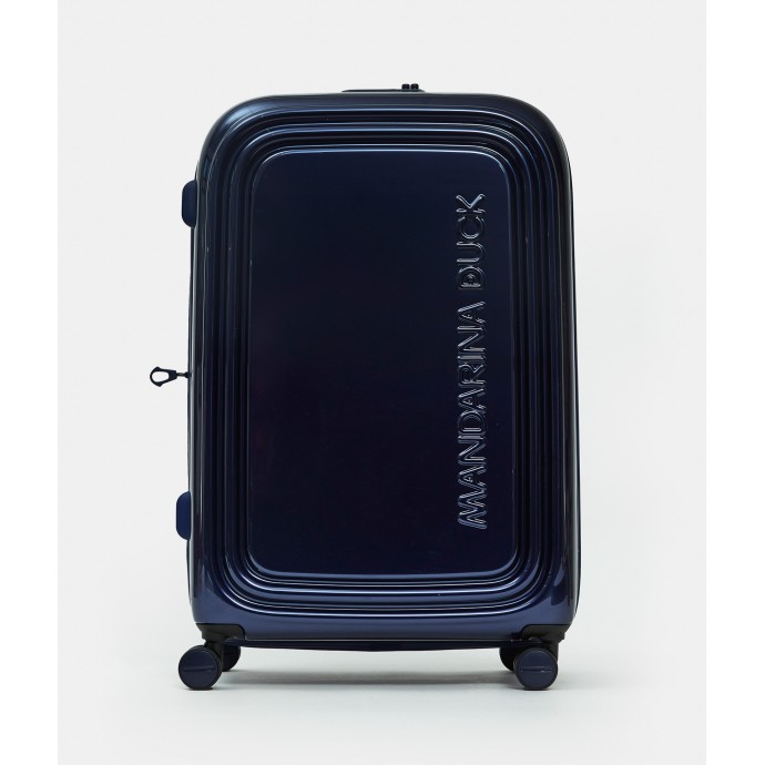 Βαλίτσα Μεγάλη Σκληρή Επεκτεινόμεvη Mandarina Duck Logoduck+ Metal P10OUV32 Spinner 75cm Blue Indigo ΒΑΛΙΤΣΕΣ & ΣΑΚΟΙ ΤΑΞΙΔΙΟΥ