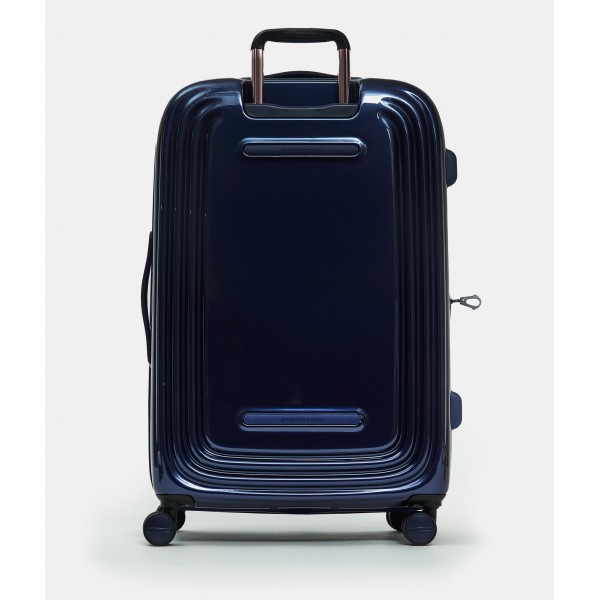 Βαλίτσα Μεγάλη Σκληρή Επεκτεινόμεvη Mandarina Duck Logoduck+ Metal P10OUV32 Spinner 75cm Blue Indigo ΒΑΛΙΤΣΕΣ & ΣΑΚΟΙ ΤΑΞΙΔΙΟΥ