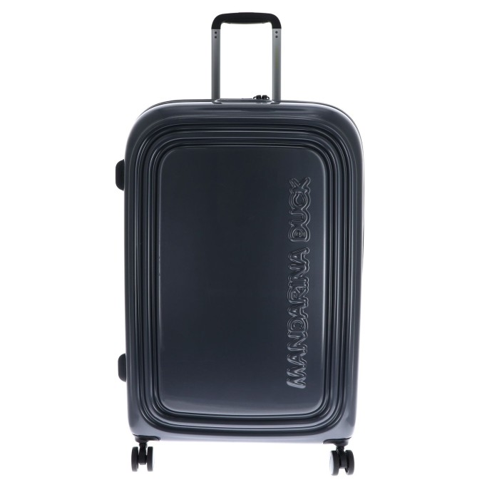 Βαλίτσα Μεγάλη Σκληρή Επεκτεινόμεvη Mandarina Duck Logoduck+ Metal P10OUV33 Spinner 75cm Antracite
