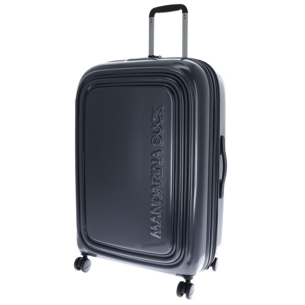 Βαλίτσα Μεγάλη Σκληρή Επεκτεινόμεvη Mandarina Duck Logoduck+ Metal P10OUV33 Spinner 75cm Antracite