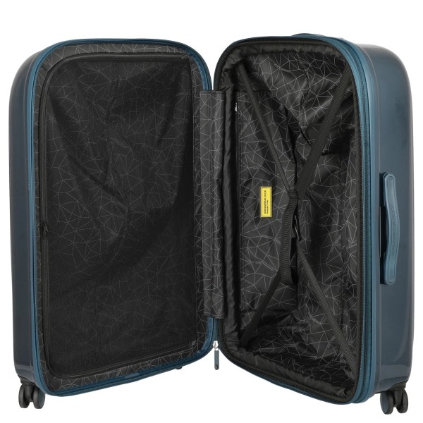 Mandarina Duck Logoduck+ Metal Βαλίτσα Μεγάλη Επεκτεινόμεvη 75cm P10OUV33 Lunar