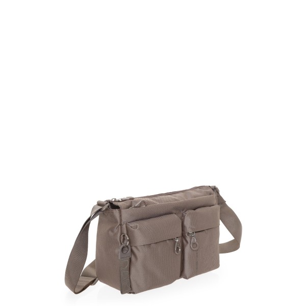 Τσάντα Ώμου Mandarina Duck MD20 Multipockets Crossbody Bag P10QMTX5-09K Taupe