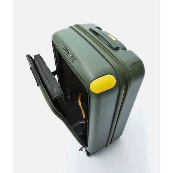 Βαλίτσα Καμπίνας Σκληρή Επεκτεινόμεvη Mandarina Duck Smart Duck P10RJV01 55x39x23/28cm Pine Green