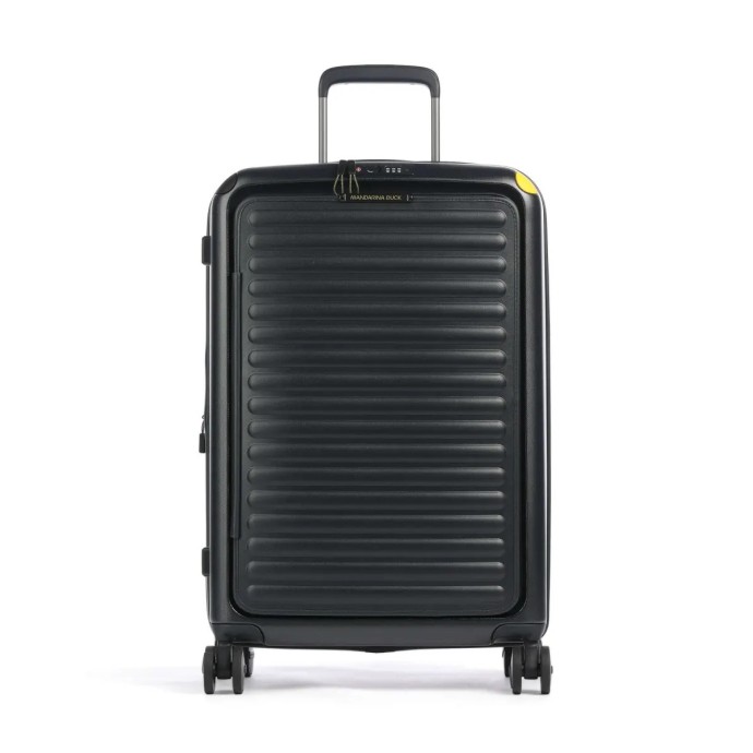 Βαλίτσα Μεσαία Σκληρή Επεκτεινόμεvη Mandarina Duck Smart Duck P10RJV02 69cm Dark Gloss
