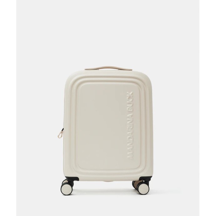 Βαλίτσα Καμπίνας Σκληρή Επεκτεινόμεvη Mandarina Duck  P10SZV24 Spinner 55x40x20 White Mocha