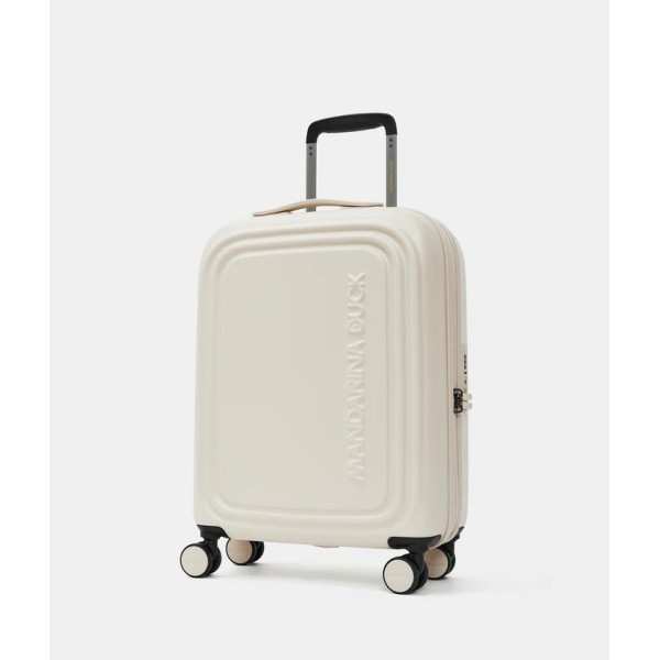 Βαλίτσα Καμπίνας Σκληρή Επεκτεινόμεvη Mandarina Duck  P10SZV24 Spinner 55x40x20 White Mocha