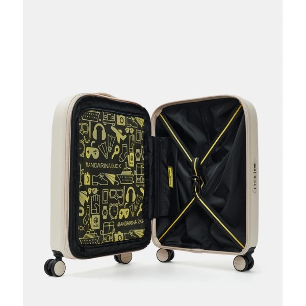 Βαλίτσα Καμπίνας Σκληρή Επεκτεινόμεvη Mandarina Duck  P10SZV24 Spinner 55x40x20 Matcha