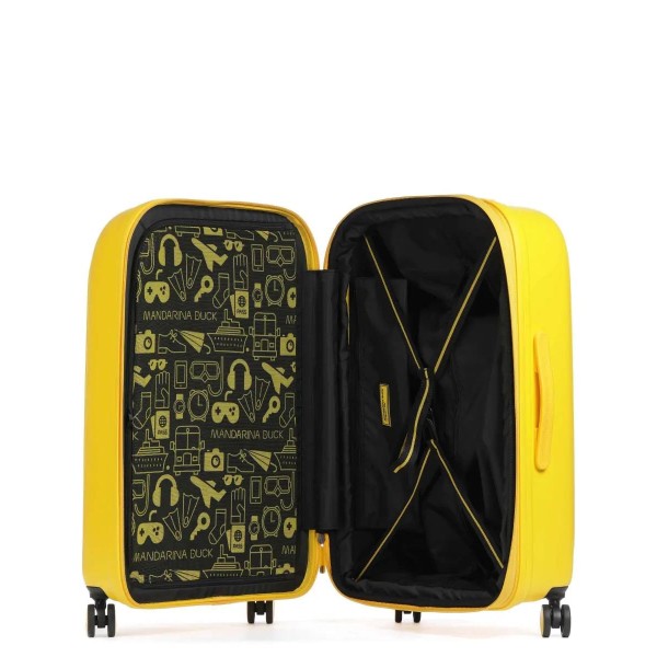 Βαλίτσα Μεσαία Σκληρή Επεκτεινόμεvη Mandarina Duck Logoduck+ 69x45x32/35cm Duck Yellow