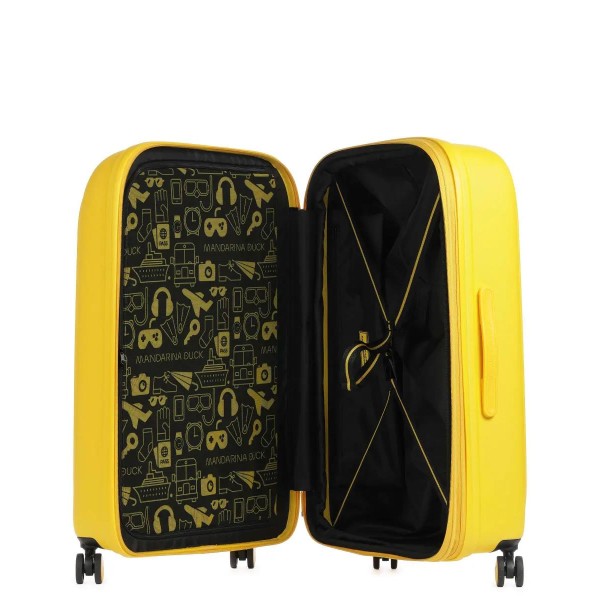 Βαλίτσα Μεσαία Σκληρή Επεκτεινόμεvη Mandarina Duck P10SZV33 Spinner 75cm Duck Yellow ΒΑΛΙΤΣΕΣ & ΣΑΚΟΙ ΤΑΞΙΔΙΟΥ