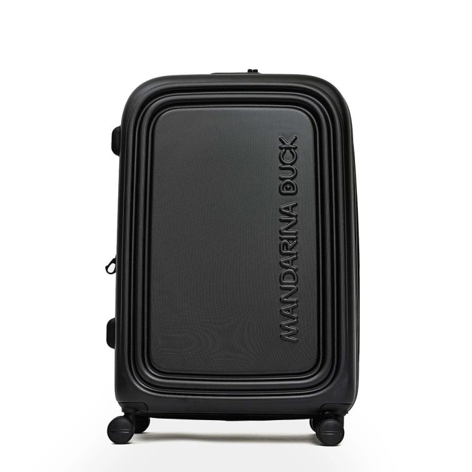 Βαλίτσα Μεσαία Σκληρή Επεκτεινόμεvη Mandarina Duck P10SZV33 Spinner 75cm Black ΒΑΛΙΤΣΕΣ & ΣΑΚΟΙ ΤΑΞΙΔΙΟΥ