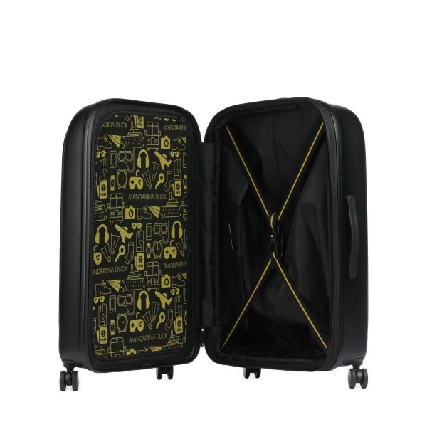 Βαλίτσα Μεσαία Σκληρή Επεκτεινόμεvη Mandarina Duck P10SZV33 Spinner 75cm Black ΒΑΛΙΤΣΕΣ & ΣΑΚΟΙ ΤΑΞΙΔΙΟΥ