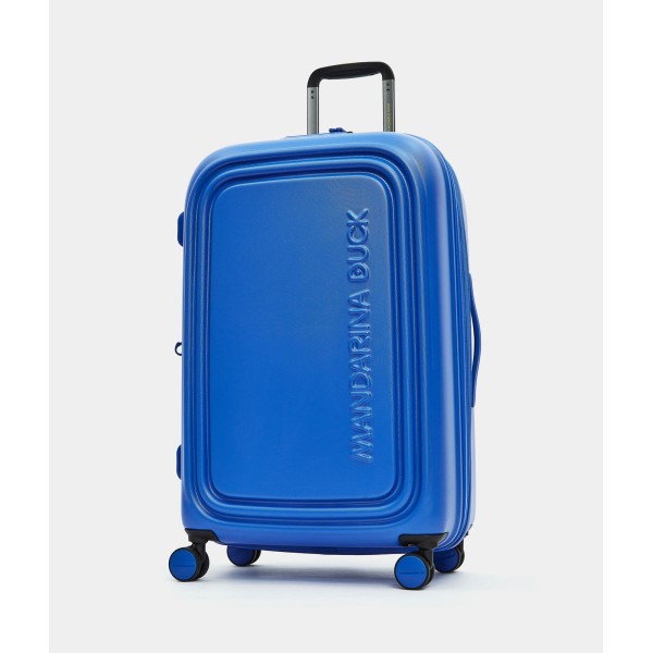 Βαλίτσα Μεσαία Σκληρή Επεκτεινόμεvη Mandarina Duck P10SZV33 Spinner 75cm Electric Blue ΒΑΛΙΤΣΕΣ & ΣΑΚΟΙ ΤΑΞΙΔΙΟΥ