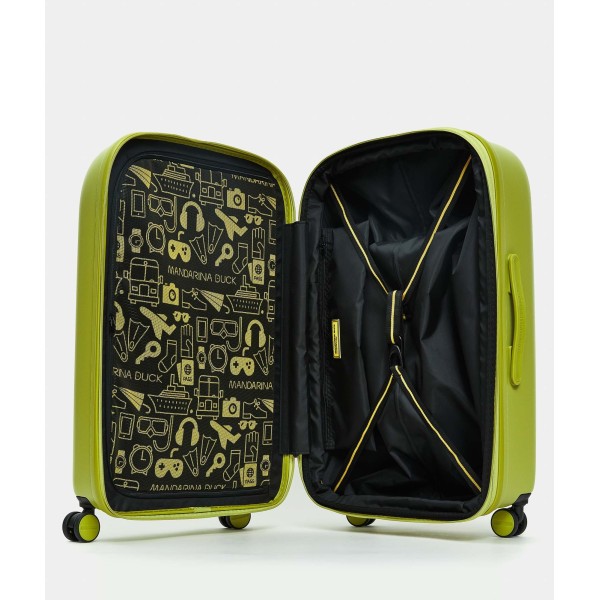 Βαλίτσα Μεσαία Σκληρή Επεκτεινόμεvη Mandarina Duck P10SZV33 Spinner 75cm Mapo Green ΒΑΛΙΤΣΕΣ & ΣΑΚΟΙ ΤΑΞΙΔΙΟΥ
