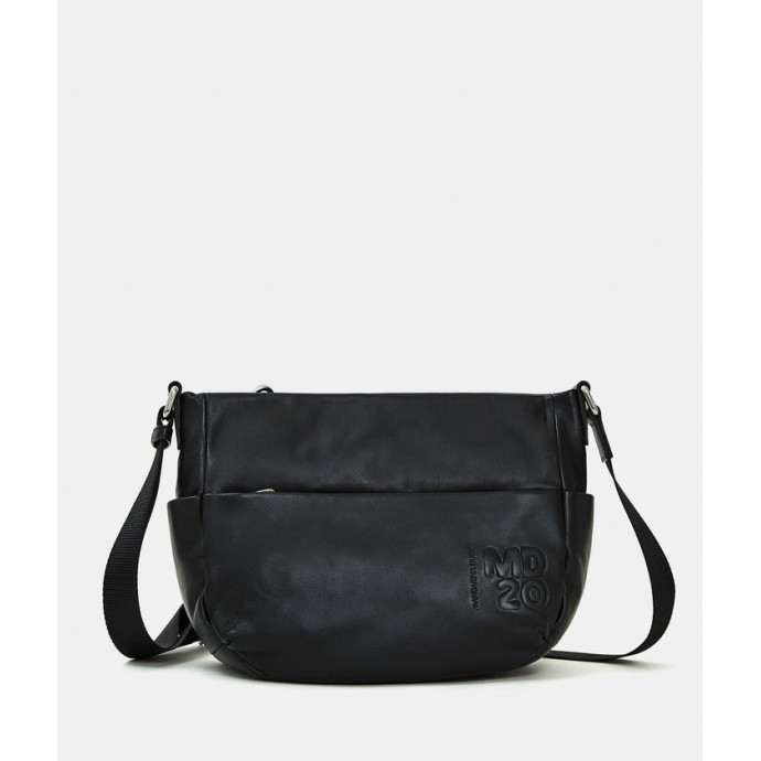 Τσάντα Ώμου Mandarina Duck MD20 Leather Medium size Bag P10TKT01 Nero