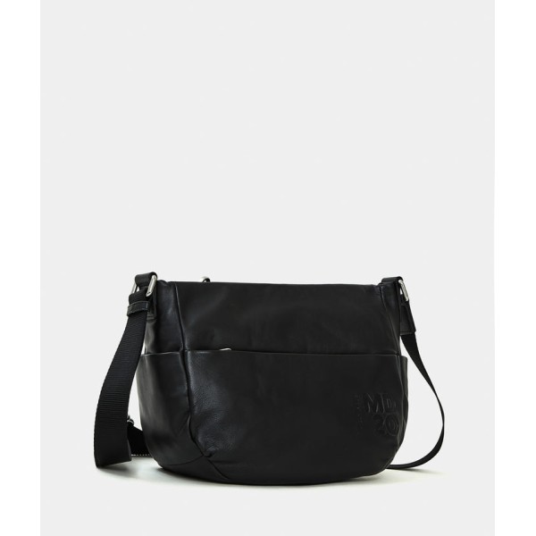 Τσάντα Ώμου Mandarina Duck MD20 Leather Medium size Bag P10TKT01 Nero