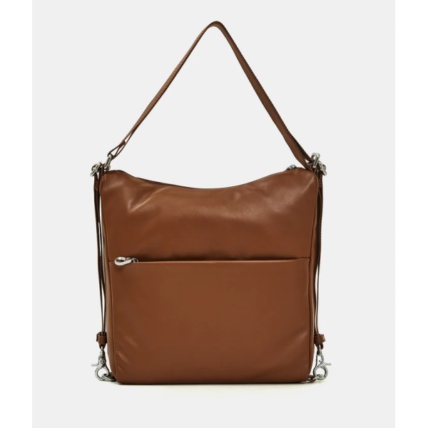 Mandarina Duck Τσάντα Ώμου MD20 Leather Shoulder Bag P10TKT72 Indian Tan