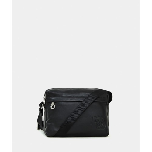 Τσάντα Ώμου Mandarina Duck MD20 Leather Medium Crossbody Bag P10TKTV8 Nero