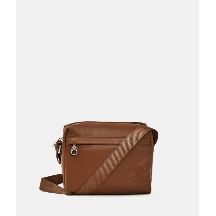 Τσάντα Ώμου Mandarina Duck MD20 Leather Medium Crossbody Bag P10TKTV8 Indian Tan