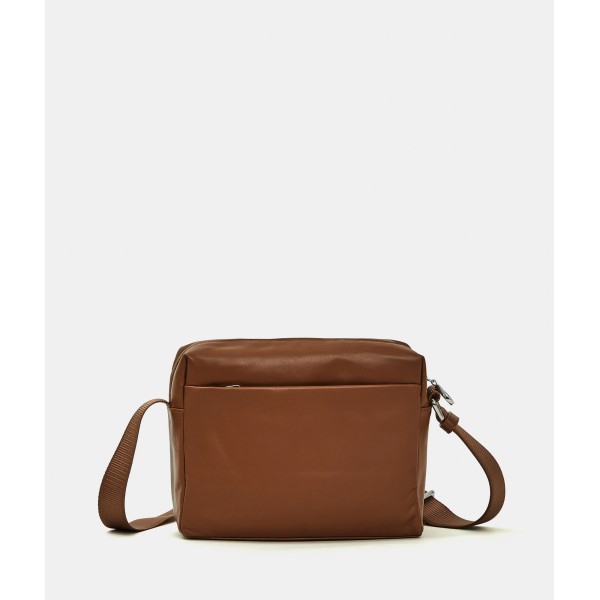 Τσάντα Ώμου Mandarina Duck MD20 Leather Medium Crossbody Bag P10TKTV8 Indian Tan