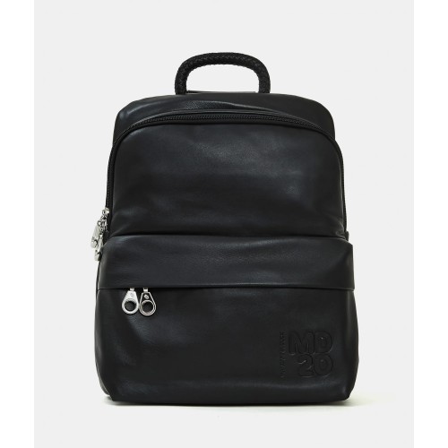 Mandarina Duck MD20 Leather Slim Backpack Σακίδιο Πλάτης Δερμάτινο Nero