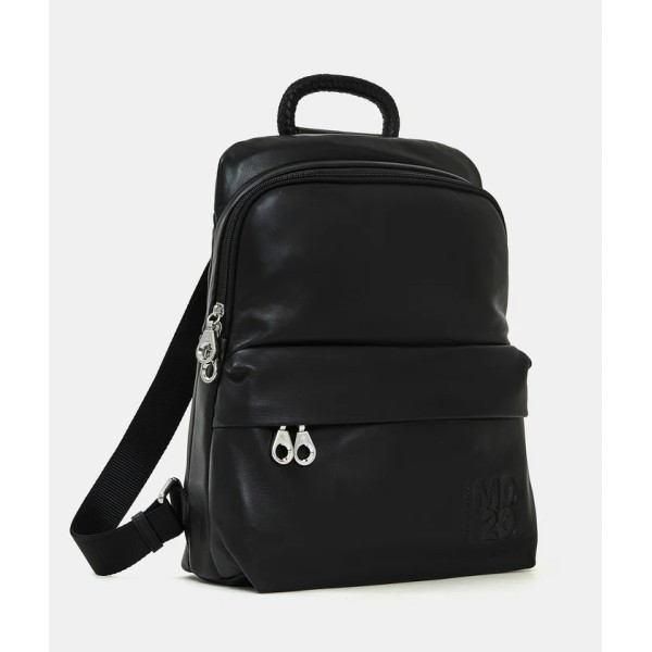 Mandarina Duck MD20 Leather Slim Backpack Σακίδιο Πλάτης Δερμάτινο Nero