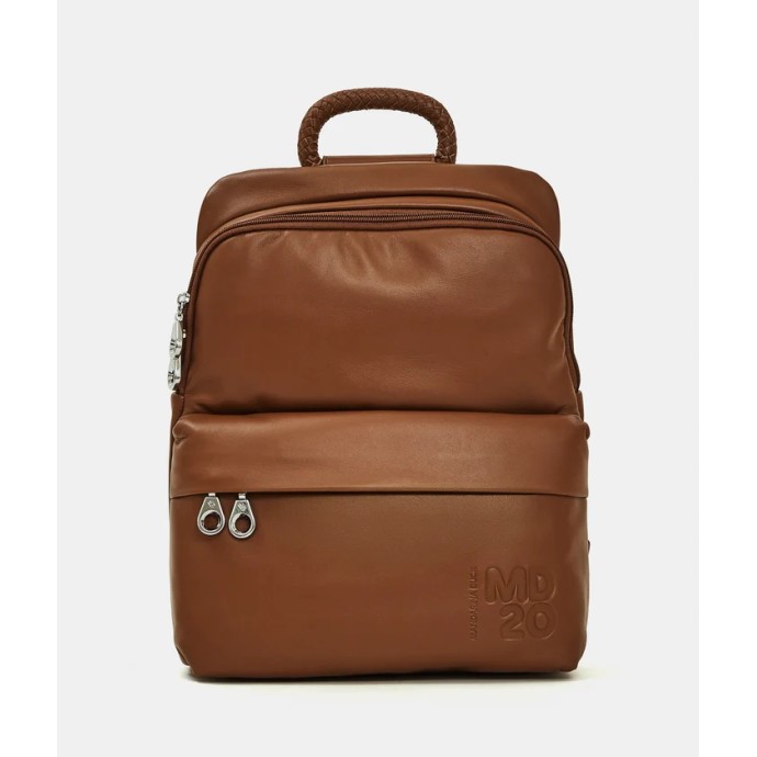 Mandarina Duck MD20 Leather Slim Backpack Σακίδιο Πλάτης Δερμάτινο  Indian tan