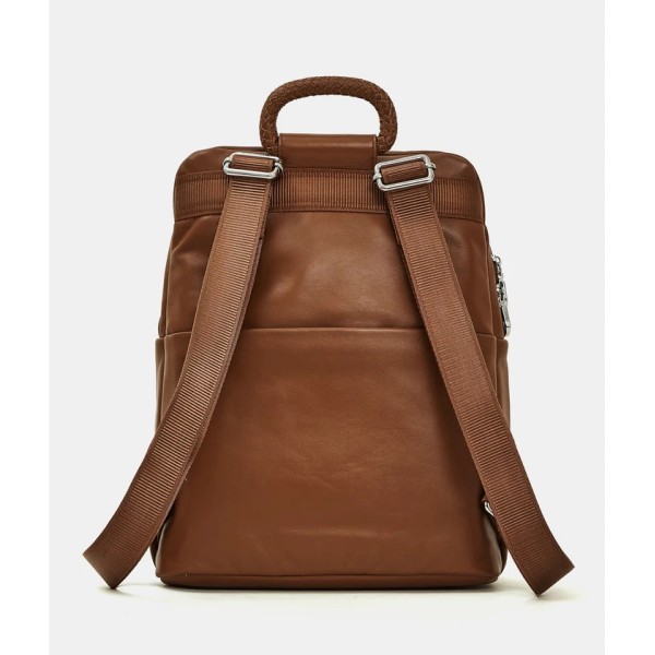 Mandarina Duck MD20 Leather Slim Backpack Σακίδιο Πλάτης Δερμάτινο  Indian tan