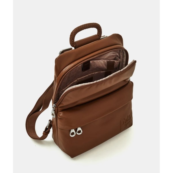 Mandarina Duck MD20 Leather Slim Backpack Σακίδιο Πλάτης Δερμάτινο  Indian tan