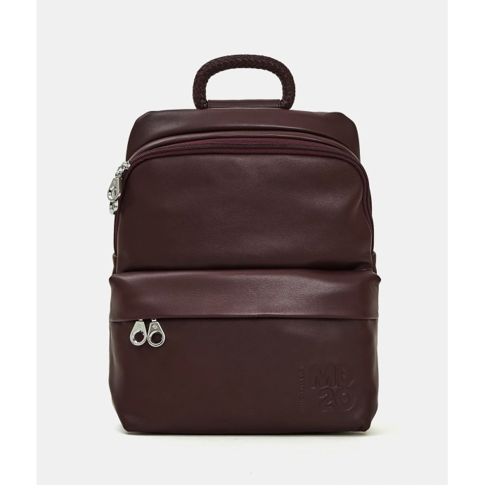 Mandarina Duck MD20 Leather Slim Backpack Σακίδιο Πλάτης Δερμάτινο Sin