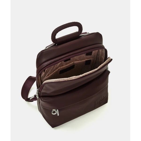 Mandarina Duck MD20 Leather Slim Backpack Σακίδιο Πλάτης Δερμάτινο Sin