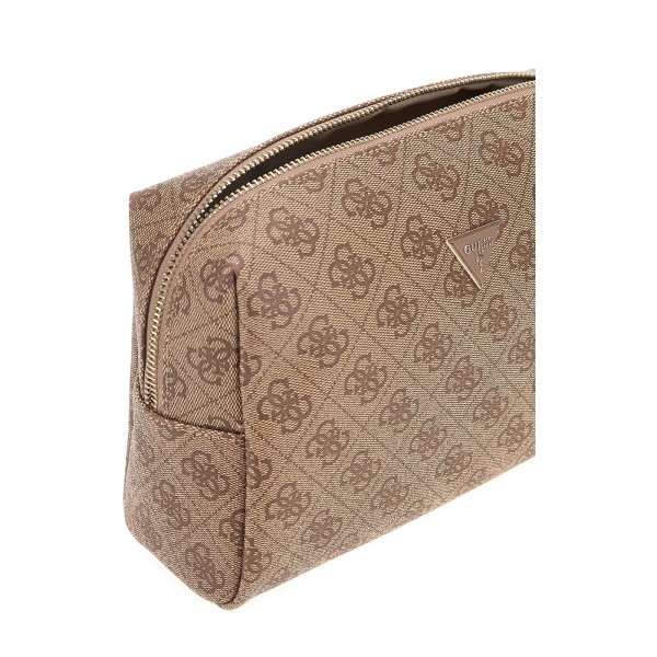 Νεσεσέρ Καλλυντικών Guess Zamira Large Top Zip Latte Logo