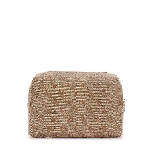 Νεσεσέρ Καλλυντικών Guess Zamira Large Top Zip Latte Logo