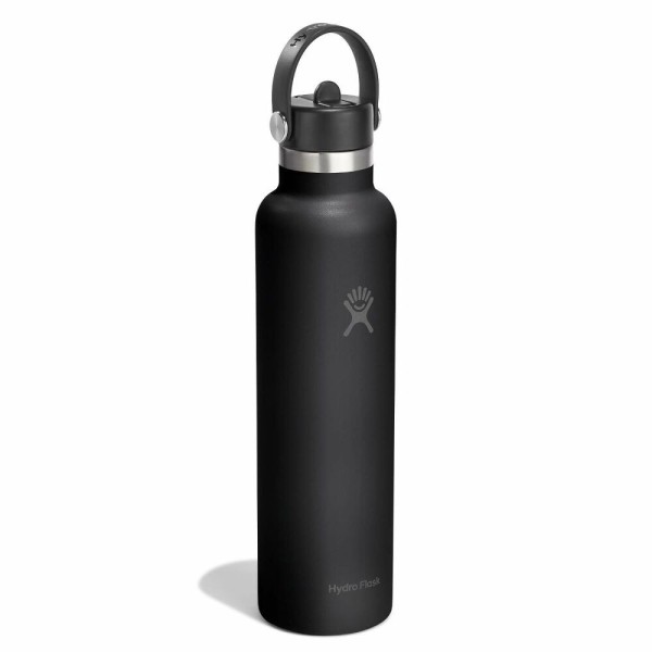 Hydro Flask Standard Flex Straw Cap Μπουκάλι Θερμός Ανοξείδωτο 621ml Black